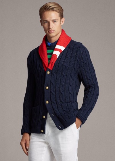 Men's Ralph Lauren Cotton-Blend Shawl Cardigan | 106854IGC